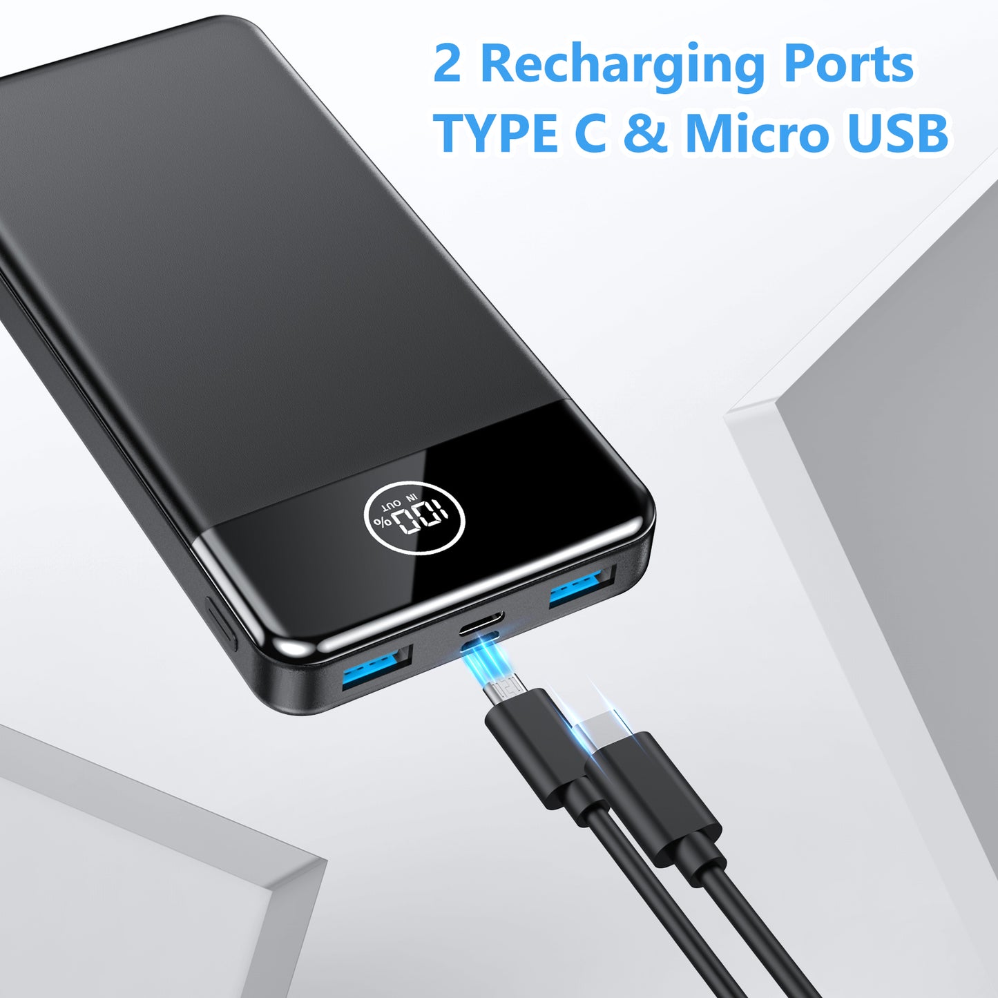 Power Bank Fast Charging 26800mAh, Portable Charger PD22.5W, PD3.0 QC4.0 USB-C/USB-A Output, Phone Battery Pack for iPhone 16 15 14 13 Plus Pro Max Mini, Glaxy