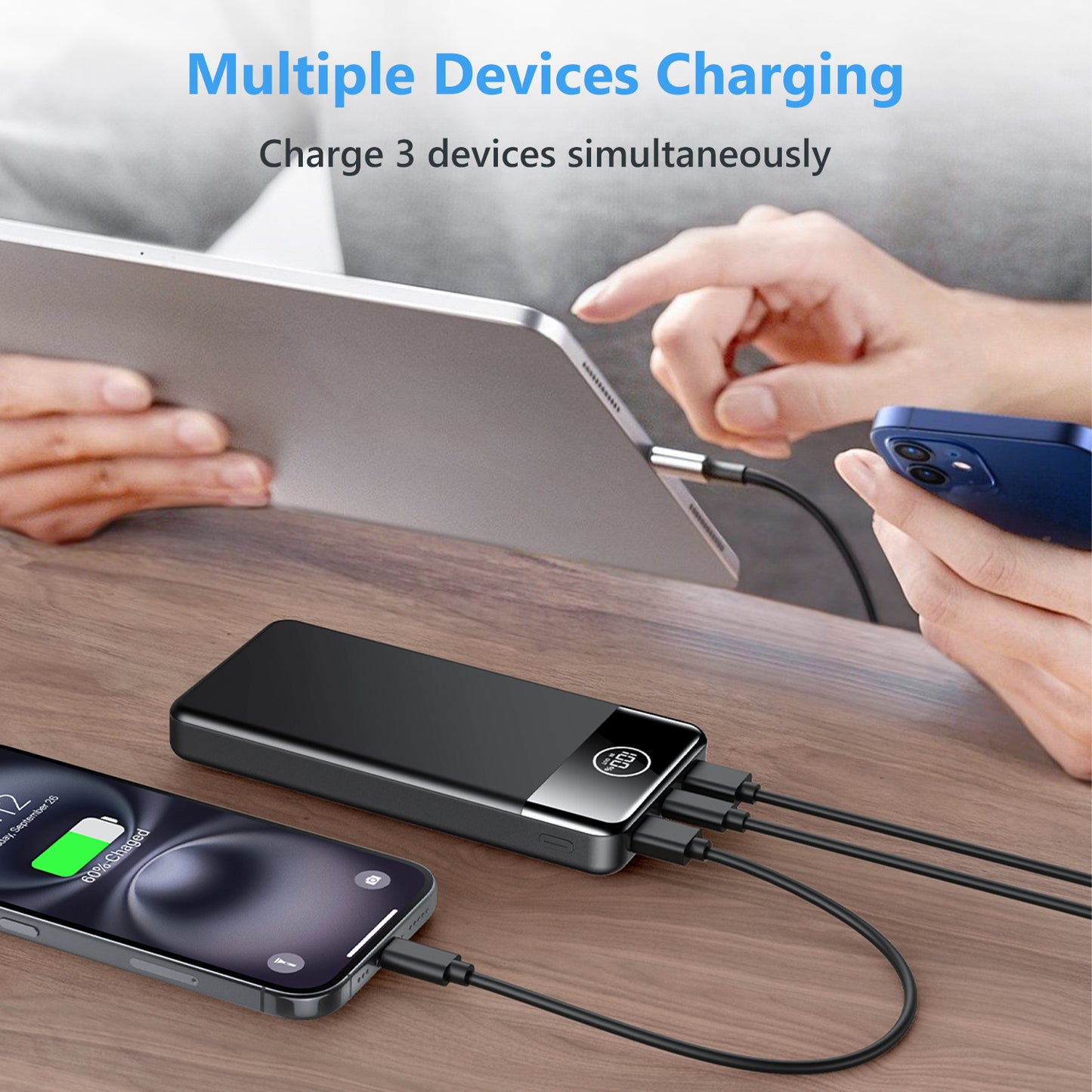 Power Bank Fast Charging 26800mAh, Portable Charger PD22.5W, PD3.0 QC4.0 USB-C/USB-A Output, Phone Battery Pack for iPhone 16 15 14 13 Plus Pro Max Mini, Glaxy